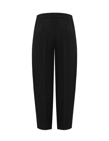 Pantalon ballon en tissu cady avec pinces Rinascimento