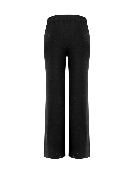 Pantalon large en maille à paillettes Rinascimento