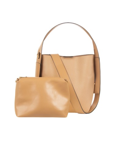 Maxi sac en similicuir avec pochette intérieure et bandoulière amovible Rinascimento