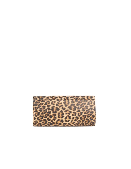 Pochette rigide pailletée avec détail en métal et bandoulière chaîne Rinascimento