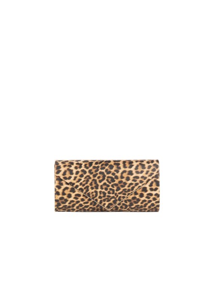 Pochette rigide pailletée avec détail en métal et bandoulière chaîne Rinascimento