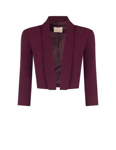 Veste blazer courte ouverte en tissu technique Rinascimento