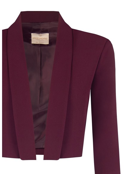 Veste blazer courte ouverte en tissu technique Rinascimento