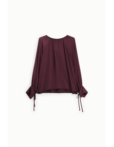 Blouse ample à manches longues et liens Dixie