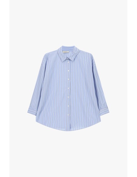 Blouse rayée à manches trois quarts Dixie