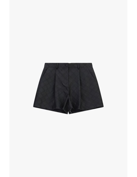 Shorts taille haute à motif losanges Dixie