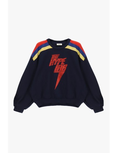 Sweat-shirt Dixie à col rond avec imprimé graphique et détails colorés
