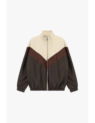 Bomber à motif chevron et fermeture éclair frontale Dixie