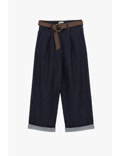 Jean ample avec ceinture et revers Dixie 2