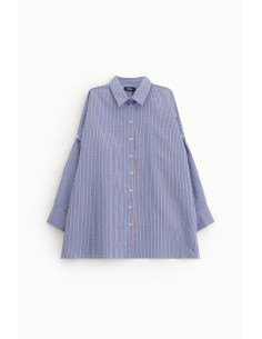 Lange gestreepte blouse met cut-outmouwen Dixie 2
