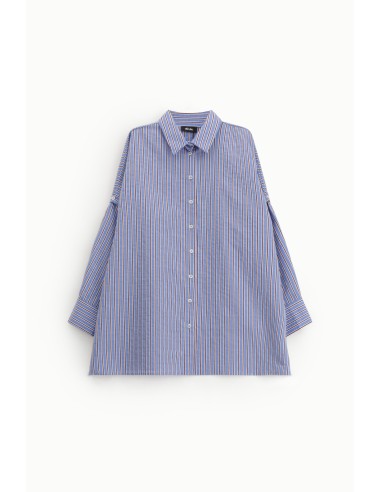 Lange gestreepte blouse met cut-outmouwen Dixie
