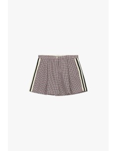 Geruite skort met zijstrepen Dixie