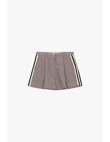 Geruite skort met zijstrepen Dixie