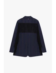 Gestreepte blazer met decoratieve franjes Dixie 2