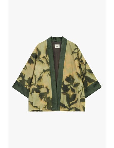 Manteau court à imprimé floral avec poches Dixie