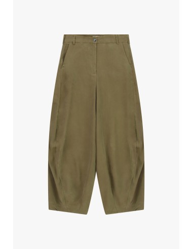 Dixie wijde cropped broek met plooien aan de voorkant
