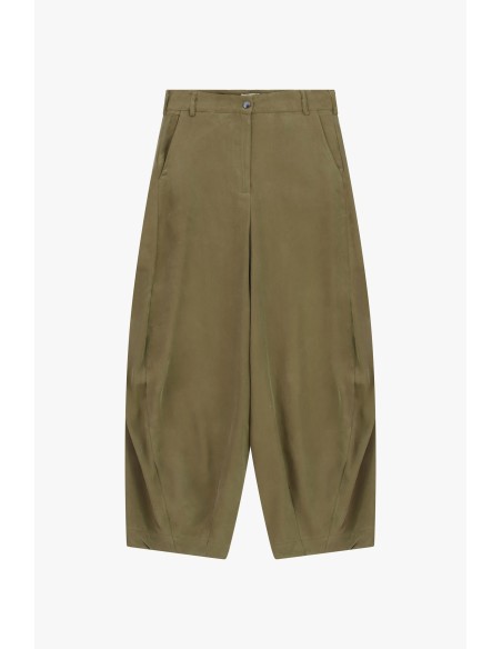 Dixie wijde cropped broek met plooien aan de voorkant