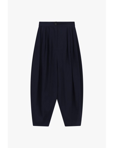 Pantalon palazzo cropped avec plis sur le devant Dixie