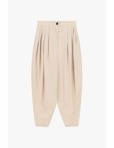Pantalon palazzo cropped avec plis sur le devant Dixie