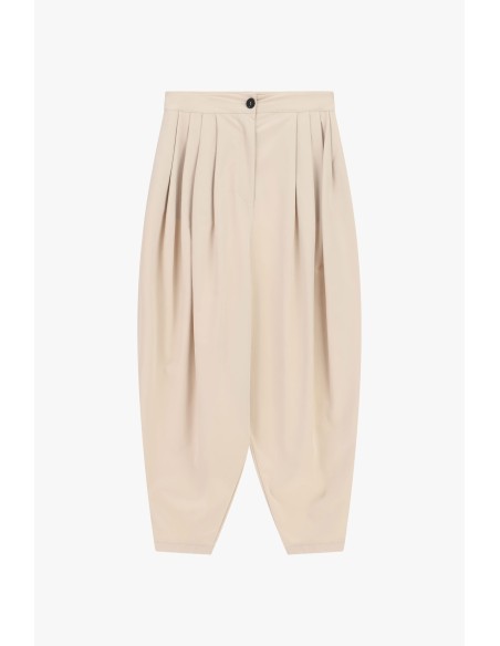 Pantalon palazzo cropped avec plis sur le devant Dixie
