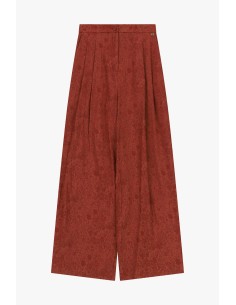 Pantalon palazzo imprimé taille haute Dixie