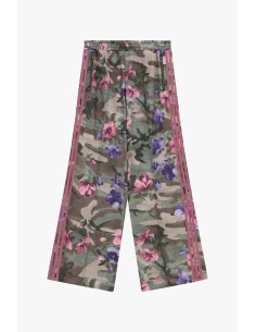 Pantalon palazzo à imprimé floral et camouflage Dixie