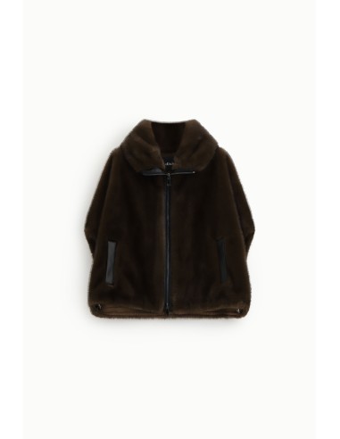 Manteau court zippé avec poches insérées Dixie