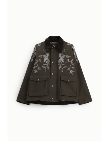 Parkas avec broderie florale et poches plaquées Dixie