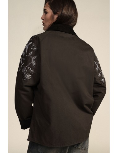 Parkas avec broderie florale et poches plaquées Dixie