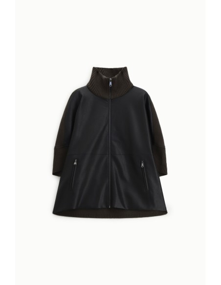 Vestes d’extérieur zippées à col montant côtelé Dixie