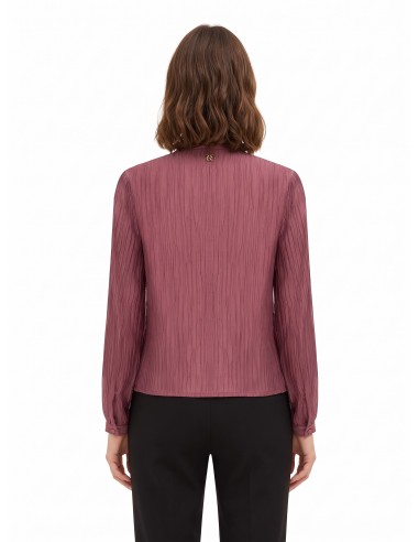 Blouse plissée en lyocell mélangé avec nœud Rinascimento
