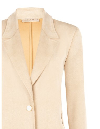 Veste blazer en similainetto avec bouton effet nacre Rinascimento