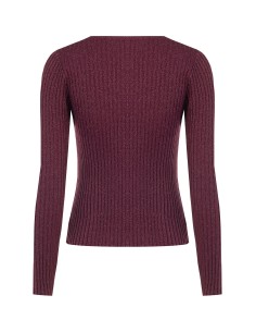 Pull moulant à larges côtes avec lurex Rinascimento 2