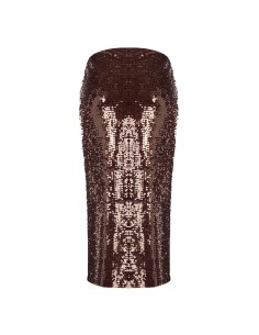Jupe fourreau recouverte de paillettes Rinascimento 2