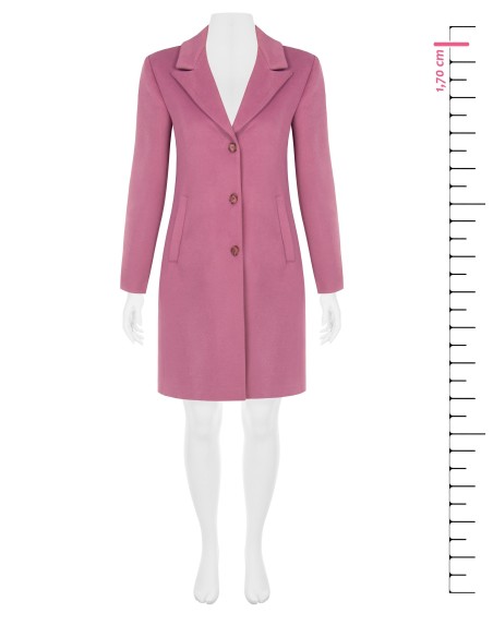 Manteau midi en drap Rinascimento Curvy pour femme ronde