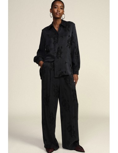 Pantalon palazzo à motif floral fantaisie taille haute Dixie