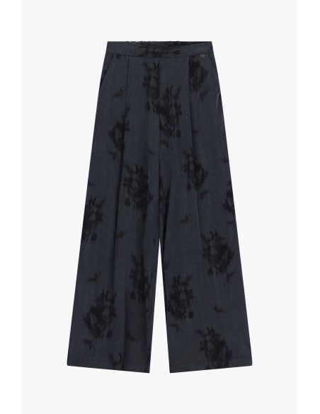 Dixie Palazzo-broek met bloemenprint en hoge taille