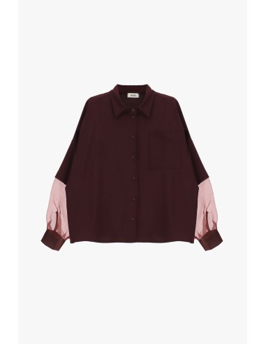 Chemisier oversize à manches transparentes et poche Dixie