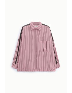 Chemisier oversize rayé avec poche plaquée Dixie 2