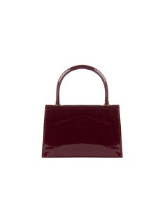Sac à main en verni brillant avec bandoulière chaîne Rinascimento 2