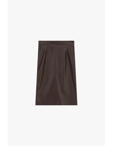 Jupe courte à motif effet croco taille haute Dixie