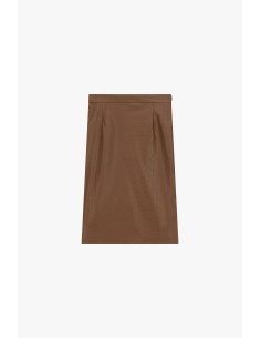 Korte rok met krokodillenmotief en hoge taille Dixie
