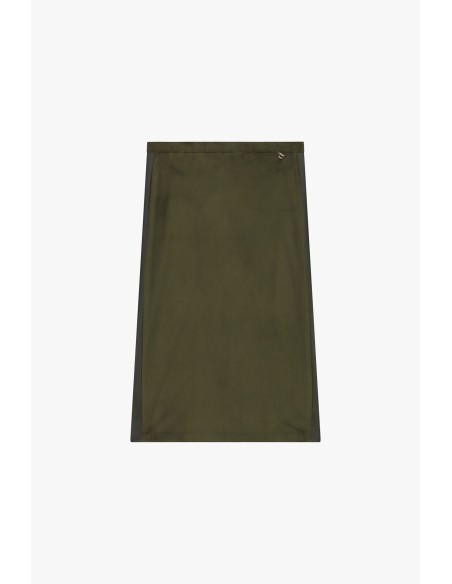 Dixie midi-rok met hoge taille en rechte pasvorm