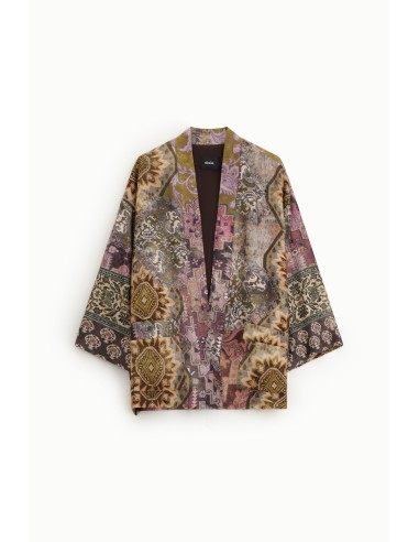 Dixie oversized dusterjas met geometrische fantasieprint