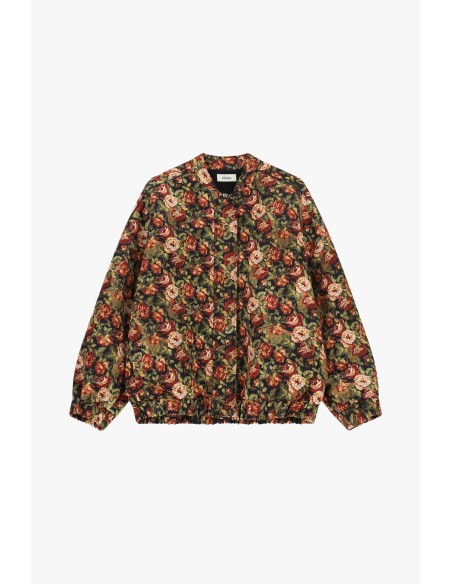 Bomber à imprimé floral avec bas élastiqué Dixie