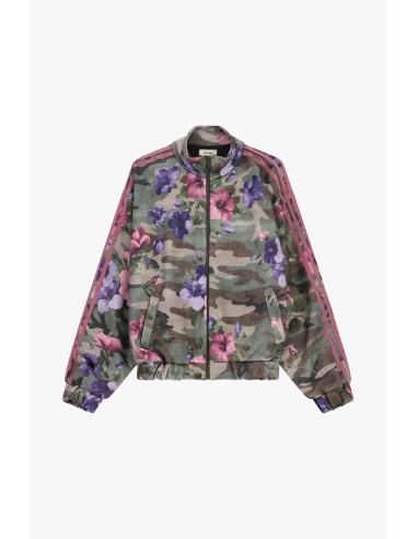 Bomber Dixie à imprimé floral et détails rayés