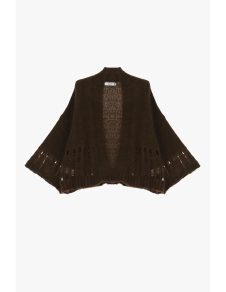 Cape pour femme avec motif ajouré