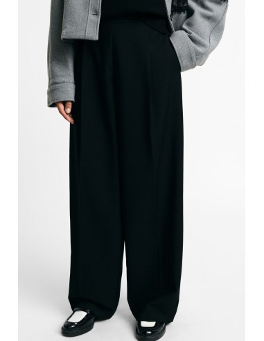 Pantalon palazzo taille haute à pinces Please