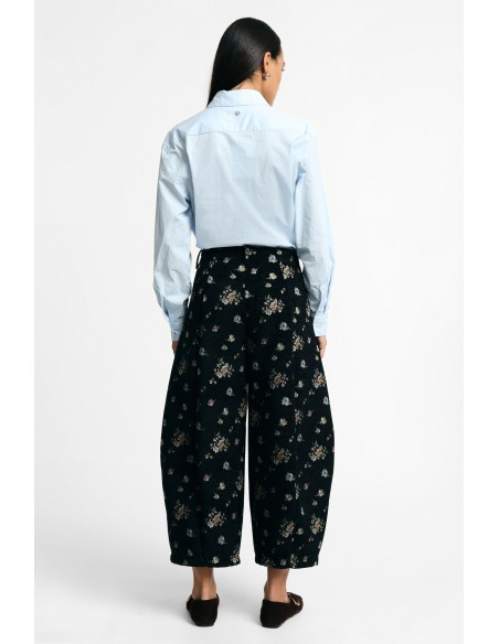 Pantalon palazzo ample taille haute à imprimé floral Please