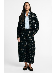 Pantalon palazzo ample taille haute à imprimé floral Please